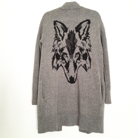 Banana Republic Sweaters - Banana Republic Gray Wolf Long Cardigan S